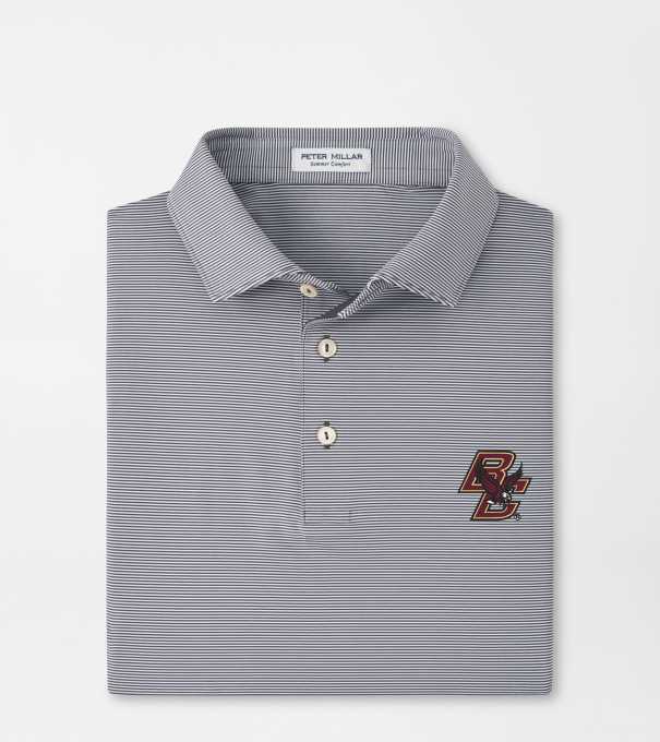 Boston College Jubilee Performance Jersey Polo in Iron