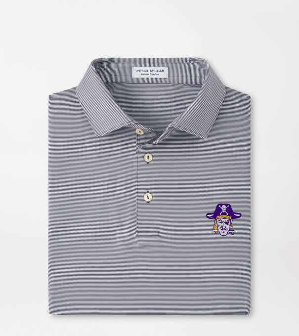 East Carolina University Vault Jubilee Performance Jersey Polo in Iron