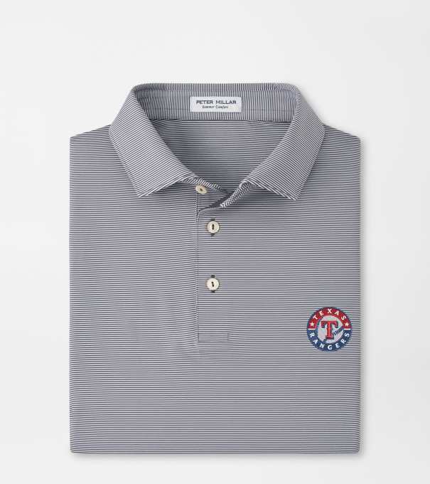 Cooperstown Texas Rangers Jubilee Performance Jersey Polo in Iron
