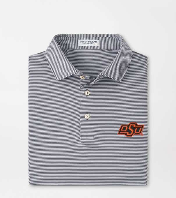 Oklahoma State Jubilee Performance Jersey Polo in Iron
