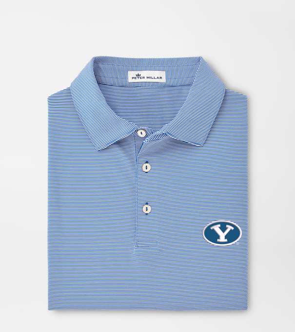 BYU Jubilee Performance Jersey Polo in Blue3
