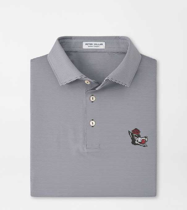 NC State Vault Jubilee Performance Jersey Polo in Iron