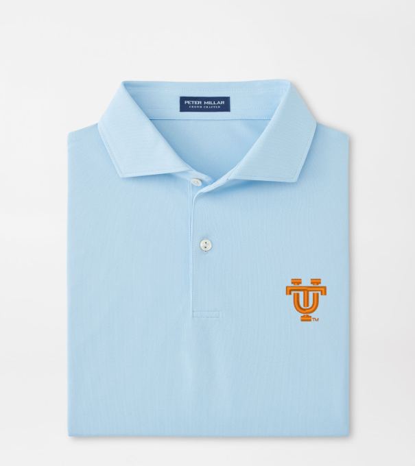 Tennessee Vault Soul Performance Mesh Polo in Blue Frost