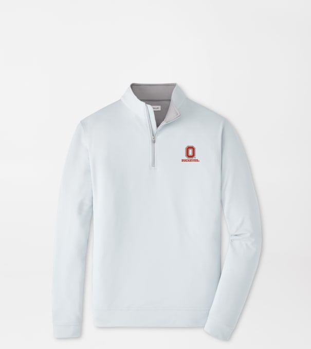 The Ohio State University Vault Perth Performance Quarter-Zip in British Grey