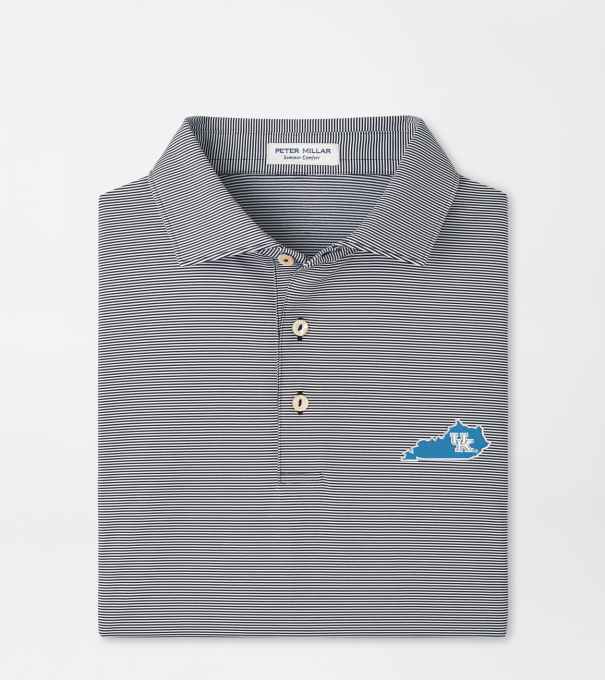 Kentucky Vault Jubilee Performance Jersey Polo in Black