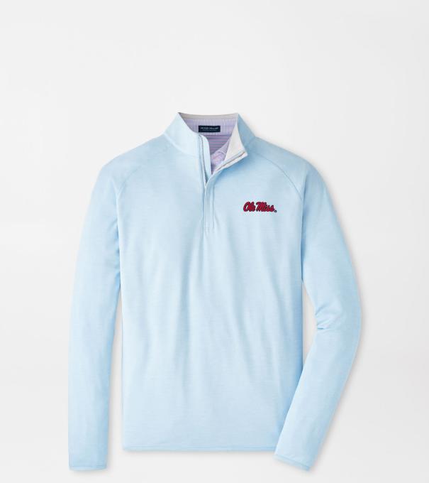 Ole Miss Stealth Performance Quarter-Zip in Blue Frost