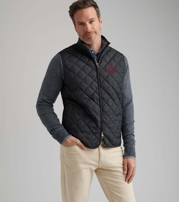 Texas A&M Essex Vest in Black
