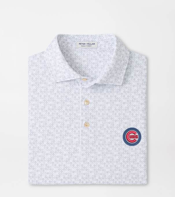 Chicago Cubs Bases Loaded Performance Jersey Polo in White