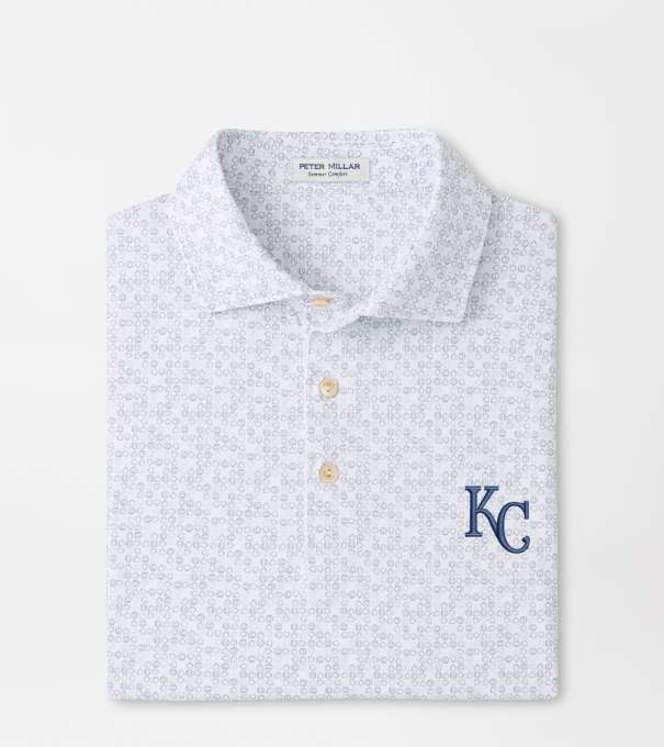 Kansas City Royals Bases Loaded Performance Jersey Polo in White