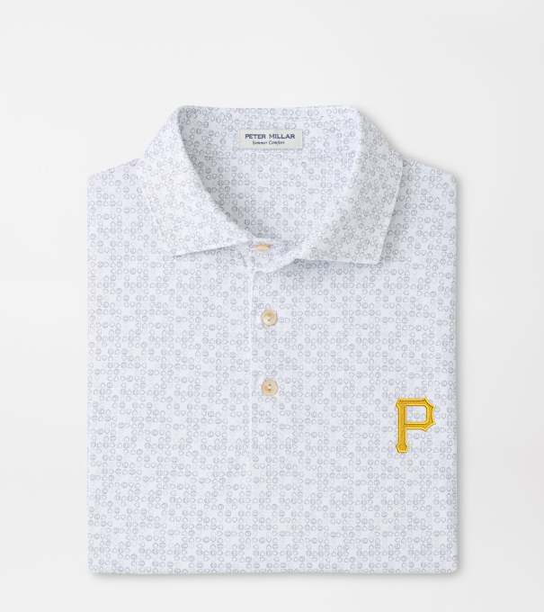 Pittsburgh Pirates Bases Loaded Performance Jersey Polo in White