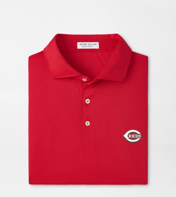 Cincinnati Reds Hugo Performance Jersey Polo in Red3