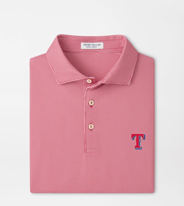 Texas Rangers Border Performance Jersey Polo in Red3