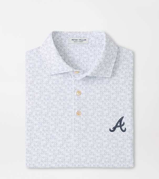 Atlanta Braves Bases Loaded Performance Jersey Polo in White