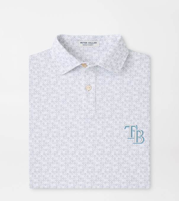Tampa Bay Rays Bases Loaded Youth Performance Jersey Polo in White