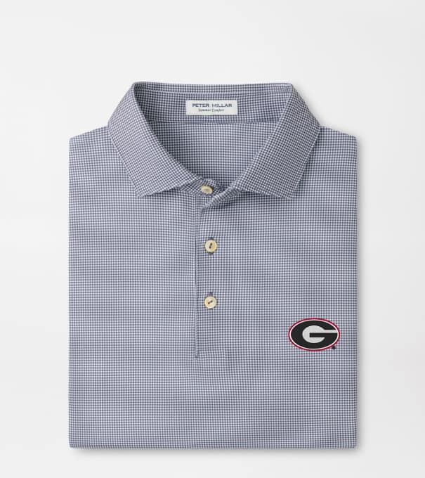 Georgia Border Performance Jersey Polo in Iron