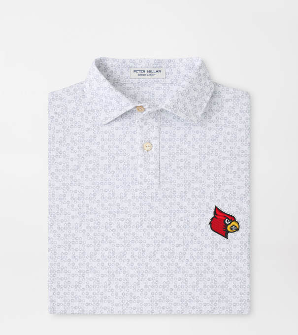 Louisville Bases Loaded Youth Performance Jersey Polo in White