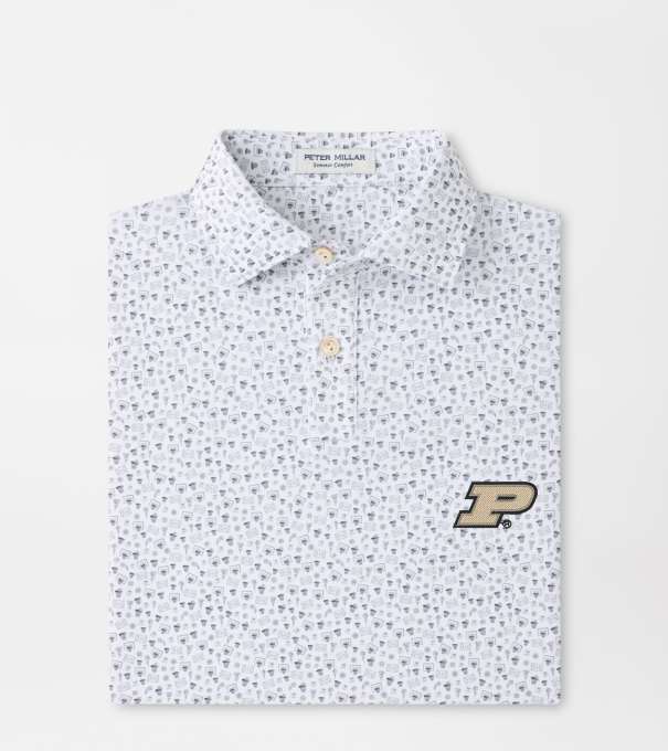 Purdue Buzzer Beater Youth Performance Jersey Polo in White