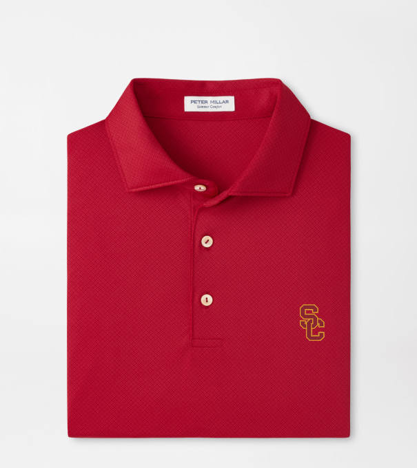 USC Hugo Performance Jersey Polo in Crimson1