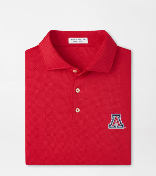 Arizona Hugo Performance Jersey Polo in Red3
