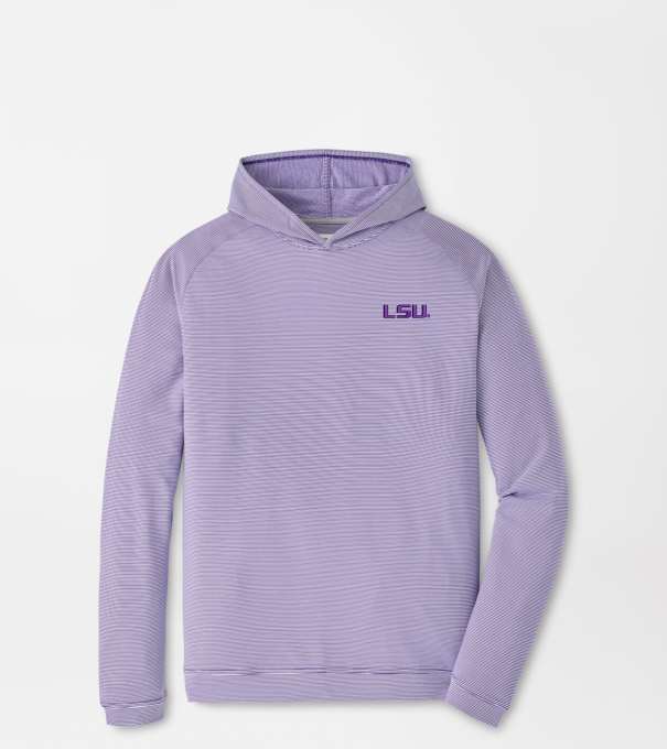 LSU Pine Sugar Stripe Performance Hoodie in Purple2