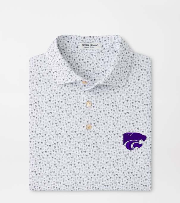 Kansas State Buzzer Beater Performance Jersey Polo in White
