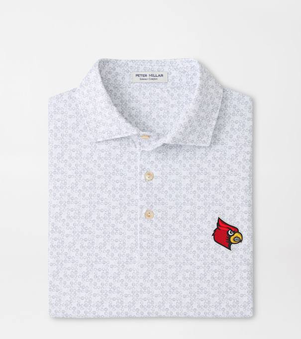 Louisville Bases Loaded Performance Jersey Polo in White