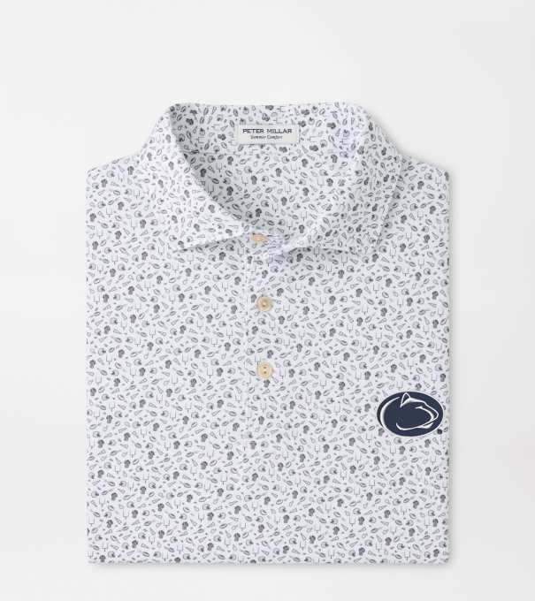 Penn State Kick Off Performance Jersey Polo in Gale Grey