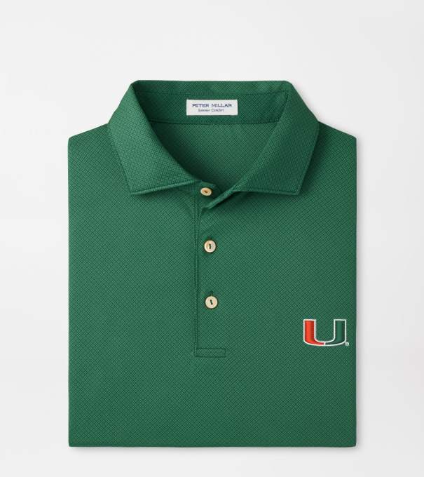 Miami Hugo Performance Jersey Polo in Green1