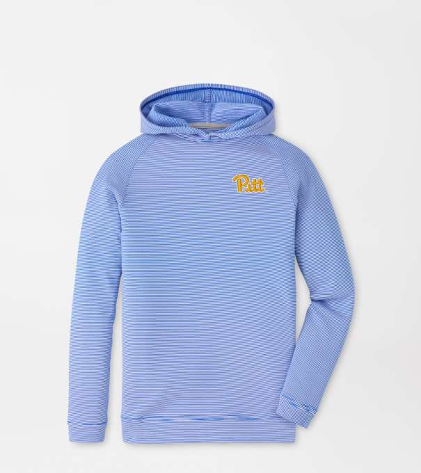 Pittsburgh Pine Youth Sugar Stripe Performance Hoodie in Blue3