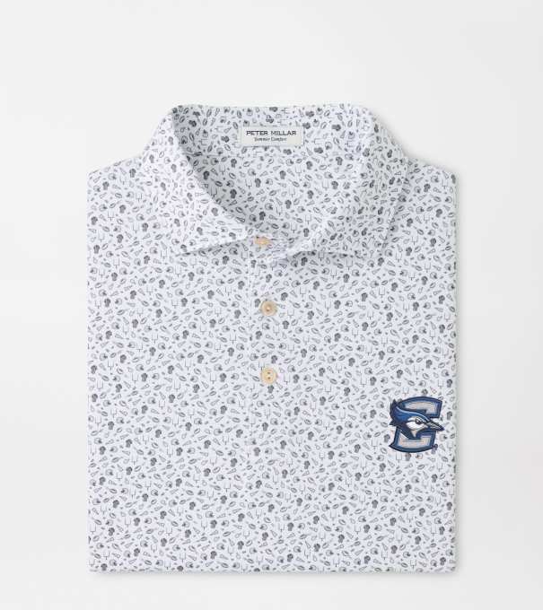 Creighton Kick Off Performance Jersey Polo in Gale Grey
