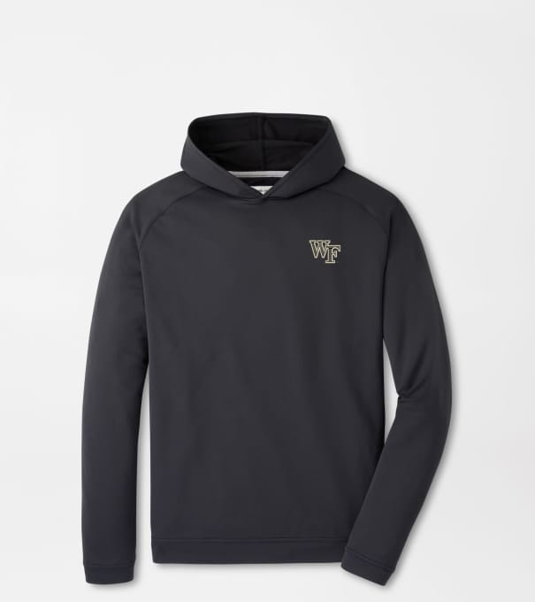 Wake Forest Pine Performance Hoodie in Black