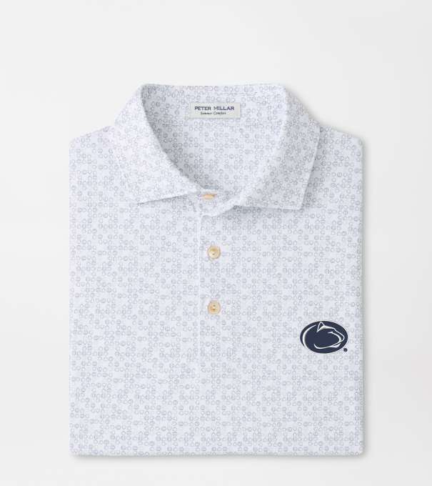 Penn State Bases Loaded Performance Jersey Polo in White
