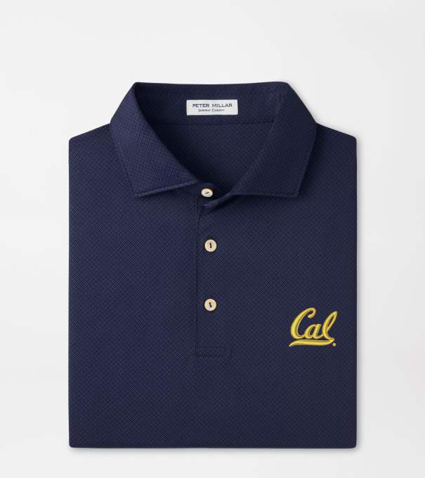 University of California Berkeley Hugo Performance Jersey Polo in Navy