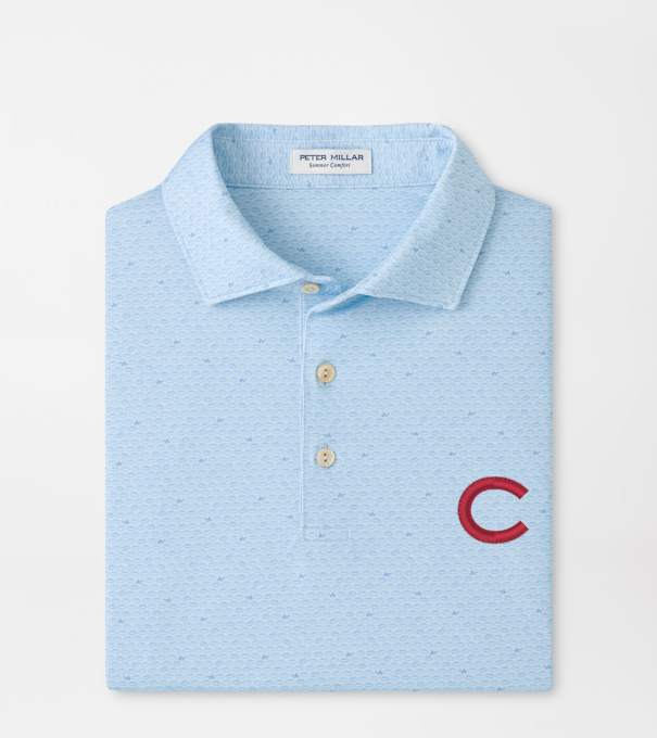 Colgate On The Ball Performance Jersey Polo in PALE BLUE