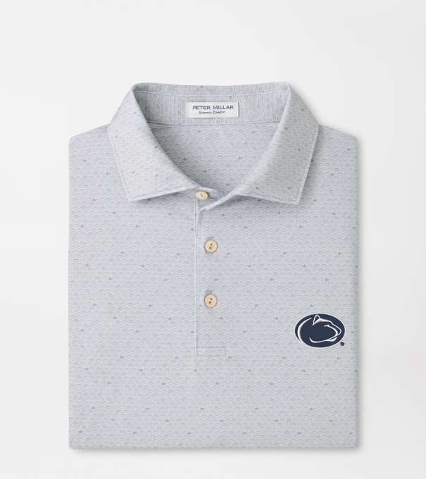 Penn State On The Ball Performance Jersey Polo in British Grey
