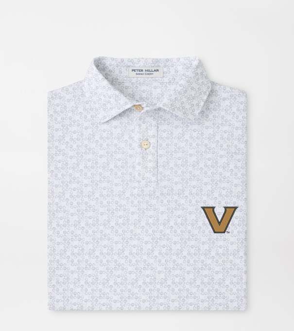 Vanderbilt Bases Loaded Youth Performance Jersey Polo in White