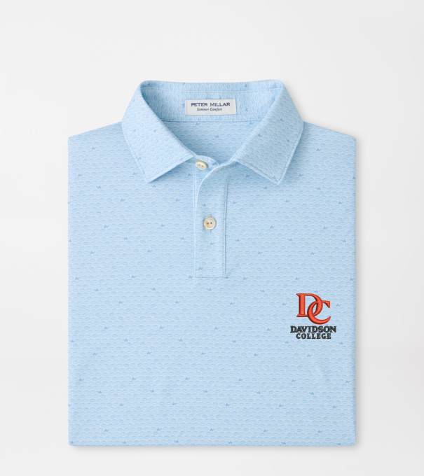 Davidson On The Ball Youth Performance Jersey Polo in PALE BLUE