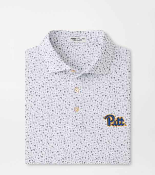 Pittsburgh Buzzer Beater Performance Jersey Polo in White