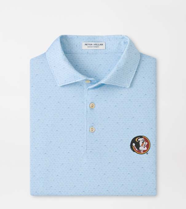 Florida State Vault On The Ball Performance Jersey Polo in PALE BLUE