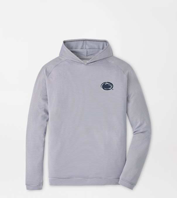 Penn State Pine Sugar Stripe Performance Hoodie in Iron