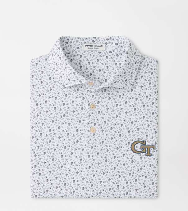 Georgia Tech Kick Off Performance Jersey Polo in Gale Grey
