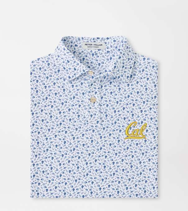 University of California Berkeley Kick Off Youth Performance Jersey Polo in Blue Frost