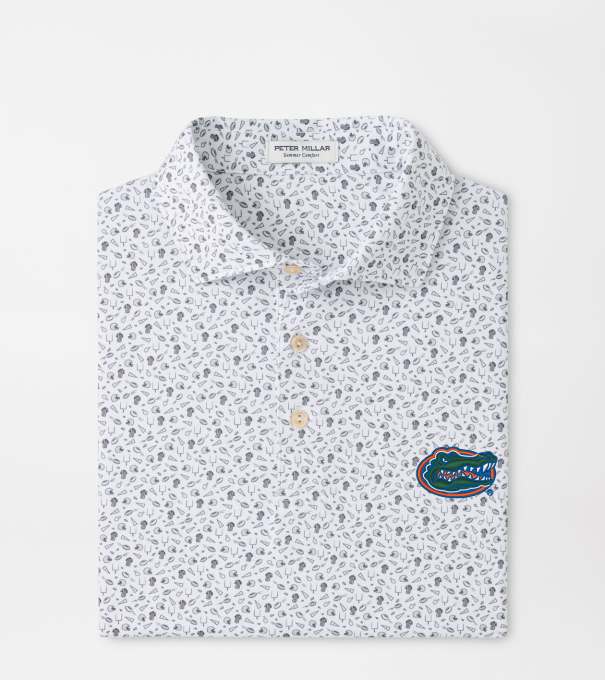 Florida Kick Off Performance Jersey Polo in Gale Grey