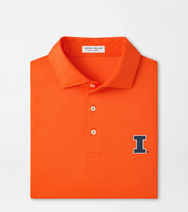 Illinois Hugo Performance Jersey Polo in Orange6