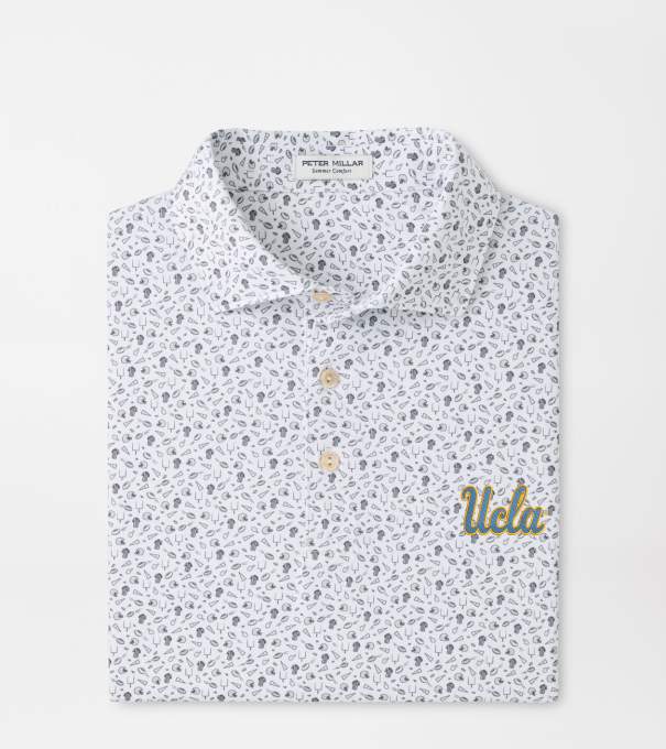 UCLA Kick Off Performance Jersey Polo in Gale Grey