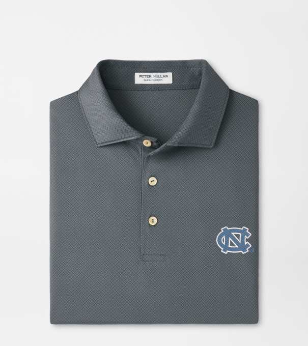UNC Chapel Hill Hugo Performance Jersey Polo in Iron