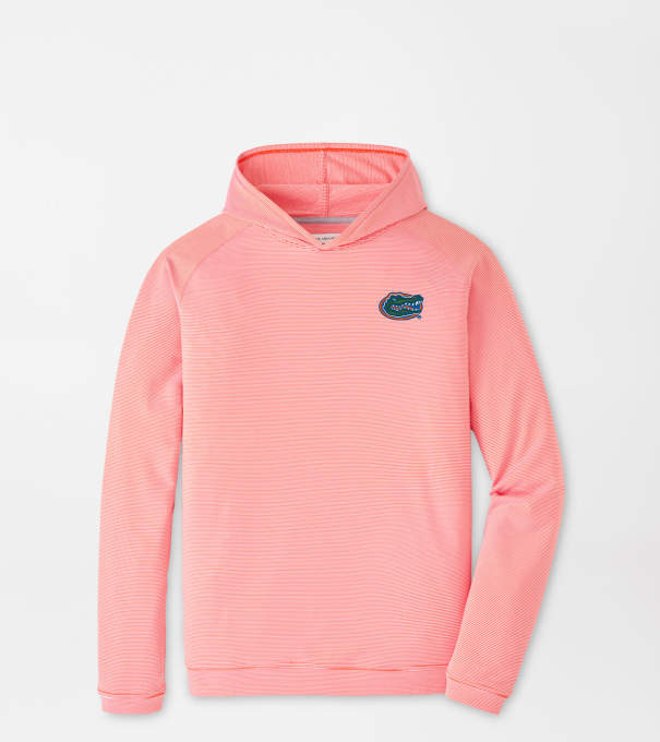 Florida Pine Sugar Stripe Performance Hoodie in Orange6