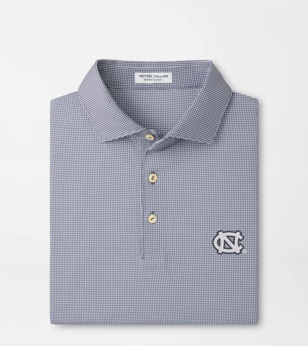 UNC Chapel Hill Border Performance Jersey Polo in Iron