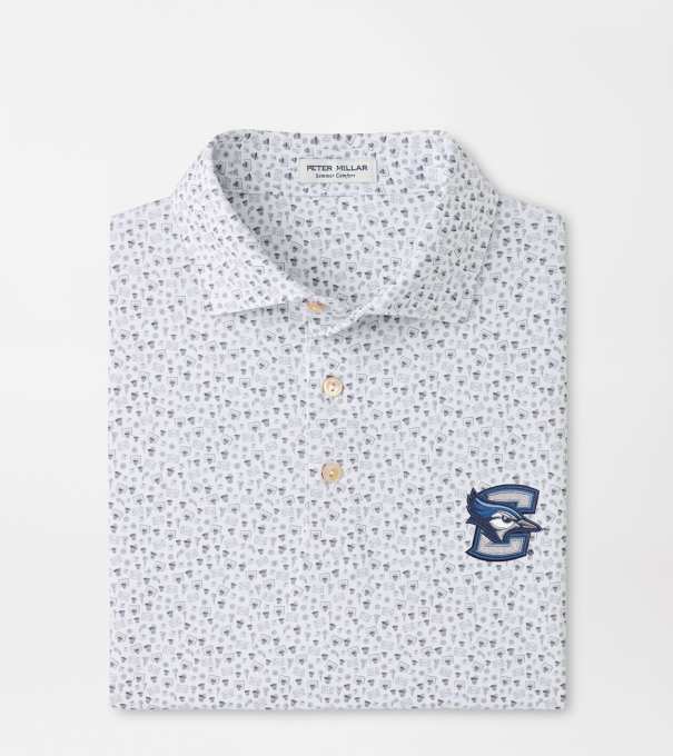 Creighton Buzzer Beater Performance Jersey Polo in White