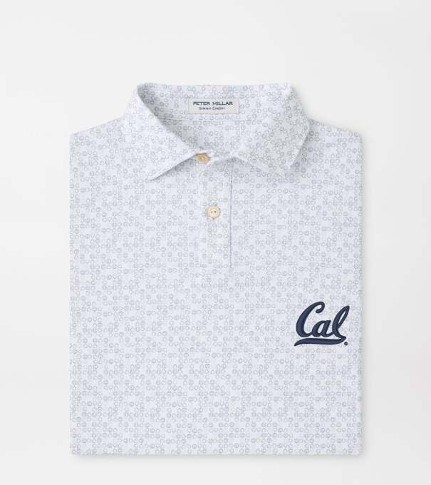 University of California Berkeley Bases Loaded Youth Performance Jersey Polo in White